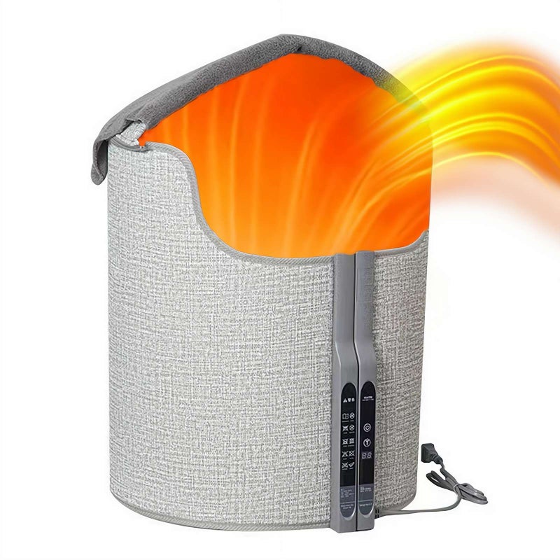 Foot Warmer, Desk Heater, Under Desk Heater with Plush Fleece Blanket, Fast Heating Portable Design, 5 Level Temperature Control and Lcd Display, Safe for Office Home Use. - Image 1